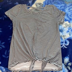 Black & White T-Shirt! Soft Like Material! Very Stretchy!